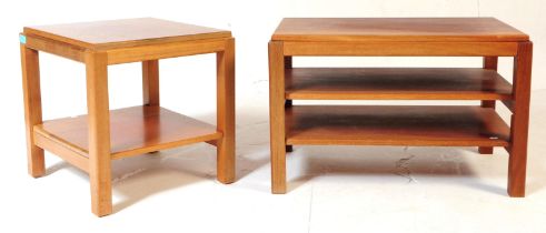 TWO MATCHING 1970S / 1980S TWO & THREE TIER COFFEE TABLES