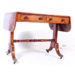 EARLY 19TH CENTURY MAHOGANY DROP LEAF SIDE TABLE