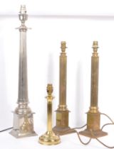 COLLECTION OF FOUR 20TH CENTURY TABLE LAMPS