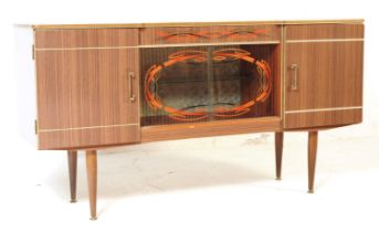 RETRO MID 20TH CENTURY FORMICA SIDEBOARD / DRINKS CABINET