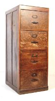 1930S AIR MINISTRY TYPE FOUR DRAWER WOODEN FILING CABINET