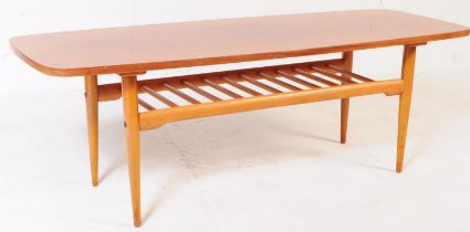 VINTAGE MID 20TH CENTURY TEAK LONG JOHN COFFEE TABLE