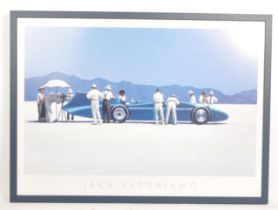 CONTEMPORARY JACK VETTRIANO BLUEBIRD AT BONNEVILLE PRINT