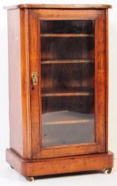 VICTORIAN 19TH CENTURY WALNUT VENEERED INLAID MUSIC CABINET