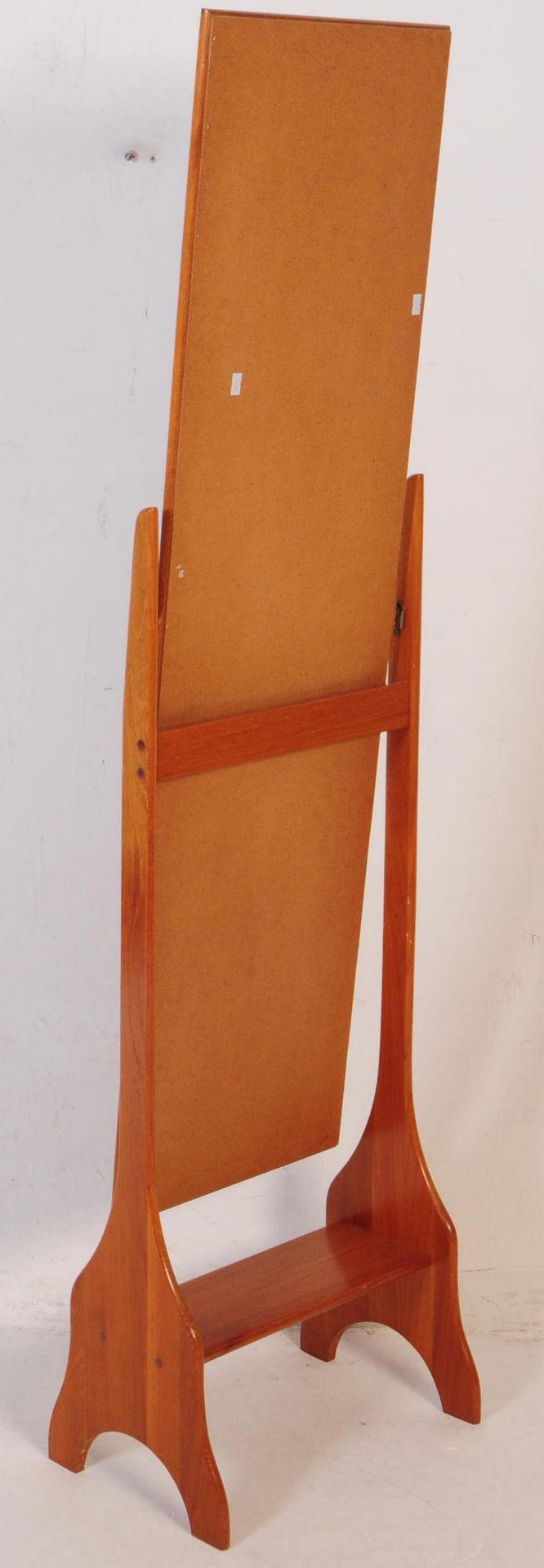 VINTAGE 20TH CENTURY PINE WOOD CHEVAL FULL LENGTH MIRROR - Bild 2 aus 3