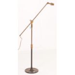 20TH CENTURY BRASS STANDING STANDARD LAMP