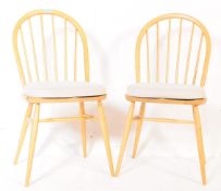 ERCOL - PAIR OF MODEL 400 ALL PURPOSE SPINDLE HOOP CHAIRS