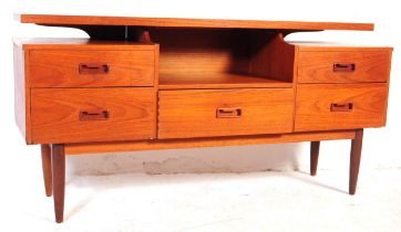 BRITISH MODERN DESIGN - 1960S TEAK WRITING TABLE DESK