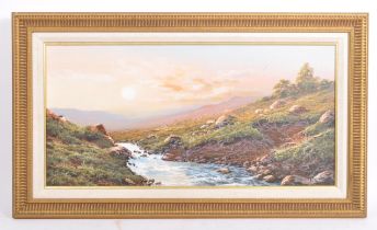 20TH CENTURY GILT FRAMED OIL ON CANVAS BY BRIAN D HORSWELL