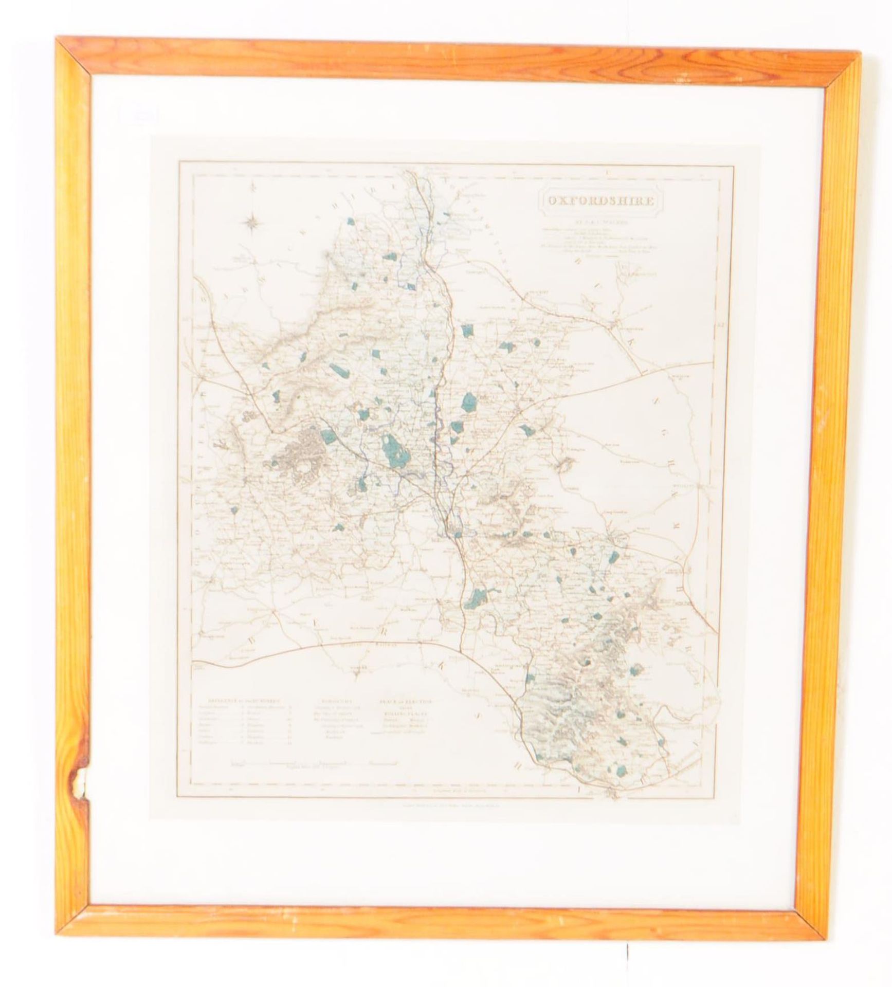 THREE 17TH & 18TH CENTURY ENGRAVED AND HAND COLOURED MAPS - Image 2 of 8
