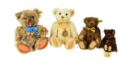 TEDDY BEARS - COLLECTION OF X4 STEIFF TEDDY BEARS