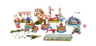 TINPLATE TOYS - COLLECTION OF CIRCUS THEMED TINPLATE TOYS