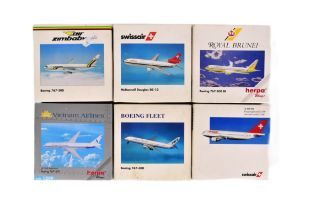 DIECAST - COLLECTION OF X6 HERPA WINGS DIECAST MODEL PLANES
