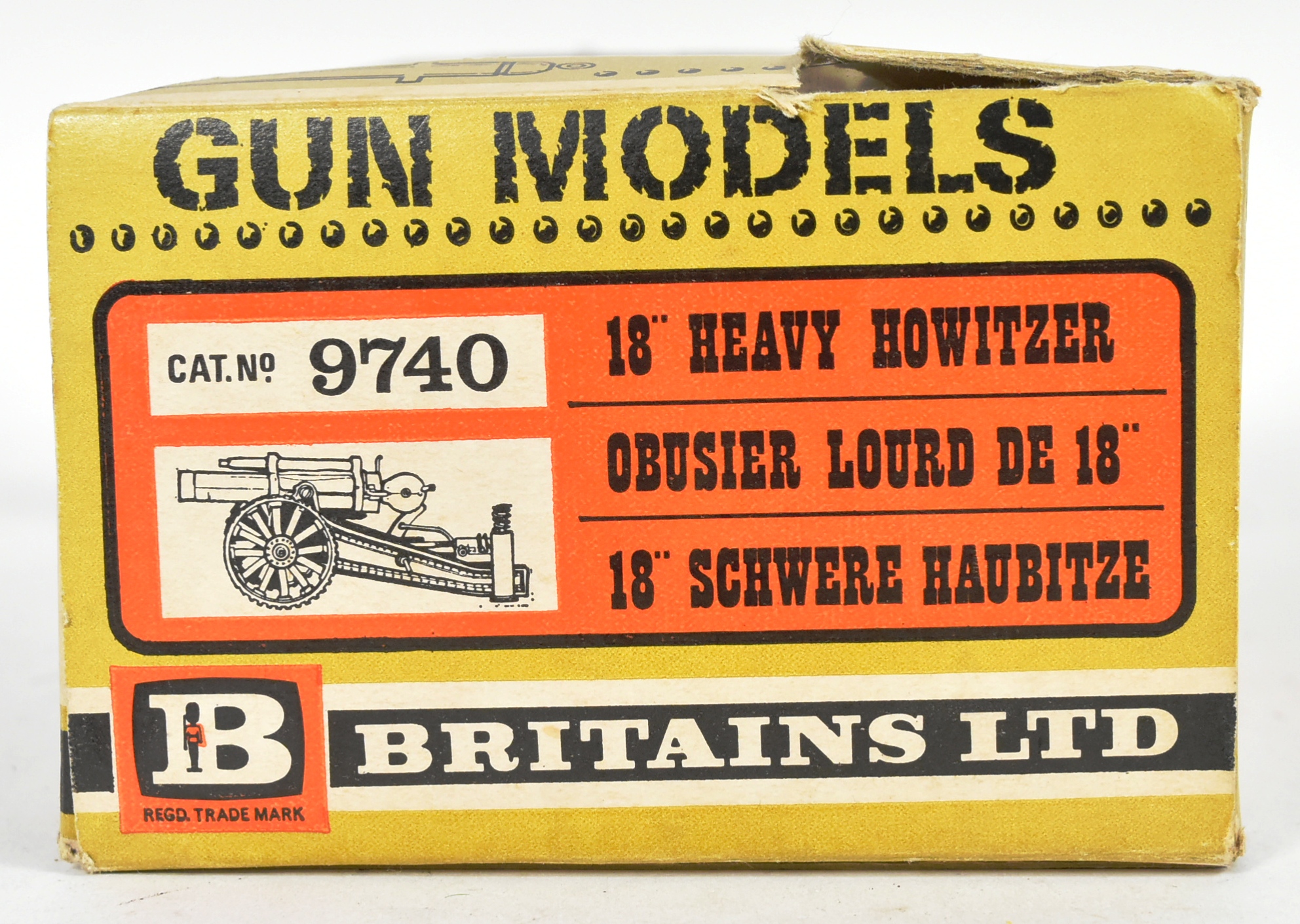 BRITAINS - VINTAGE 9740 18" HEAVY HOWITZER DIECAST MODEL - Image 3 of 4