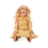 EARLY 20TH CENTURY GERMAN SIMON & HALBIG BISQUE HEADED DOLL