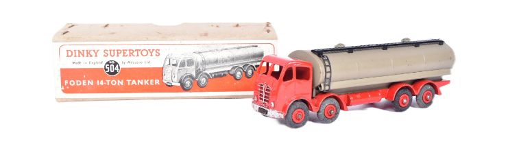 DINKY SUPERTOYS - NO. 504 FODEN TANKER DIECAST MODEL