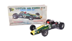 TINPLATE TOYS - VINTAGE TINPLATE BATTERY OPERATED LOTUS 49 FORD F-1