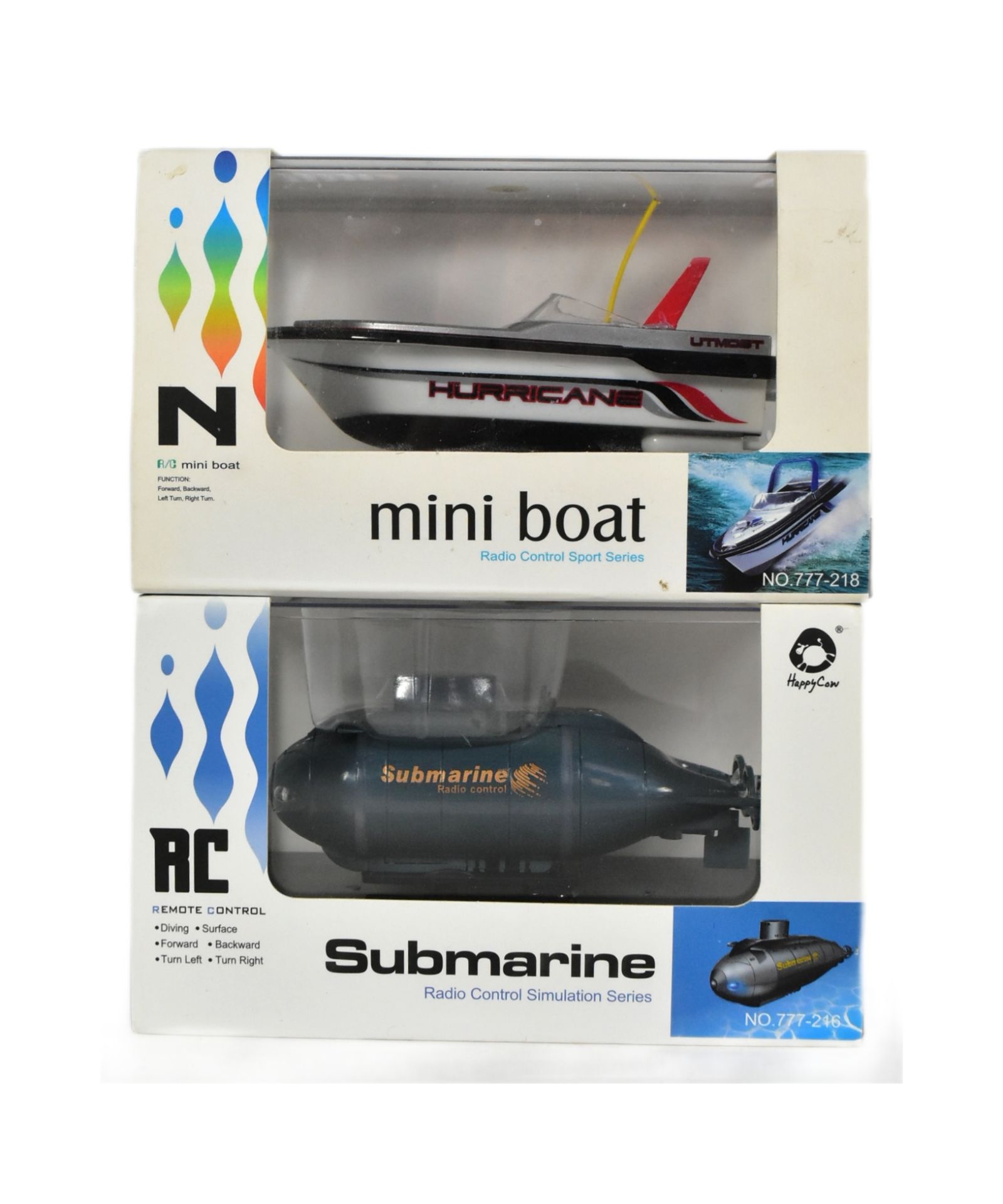 MINIATURE RADIO CONTROLLED SUBMARINE & SPEEDBOAT