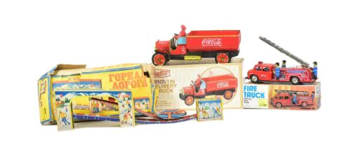 TINPLATE TOYS - COLLECTION OF MECHANICAL TINPLATE TOYS