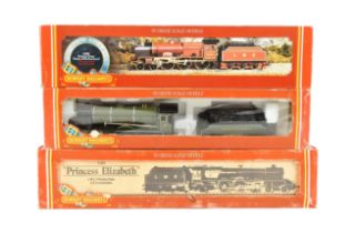 THREE VINTAGE HORNBY OO GAUGE MODEL RAILWAY TRAINSET LOCOMOTIVES