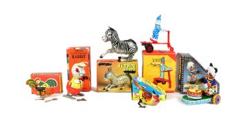 TINPLATE TOYS - COLLECTION OF ASSORTED TINPLATE & CLOCKWORK TOYS
