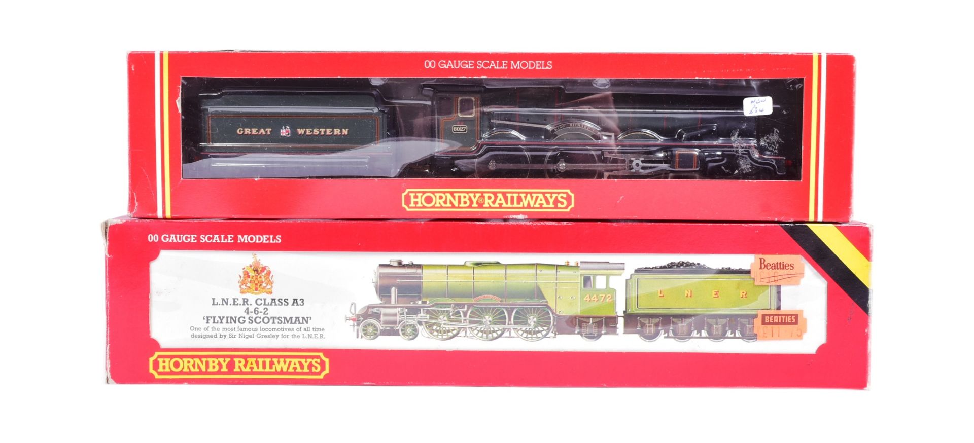 TWO VINTAGE HORNBY OO GAUGE MODEL RAILWAY TRAINSET LOCOMOTIVES