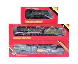 THREE VINTAGE HORNBY OO GAUGE MODEL RAILWAY TRAINSET LOCOMOTIVES