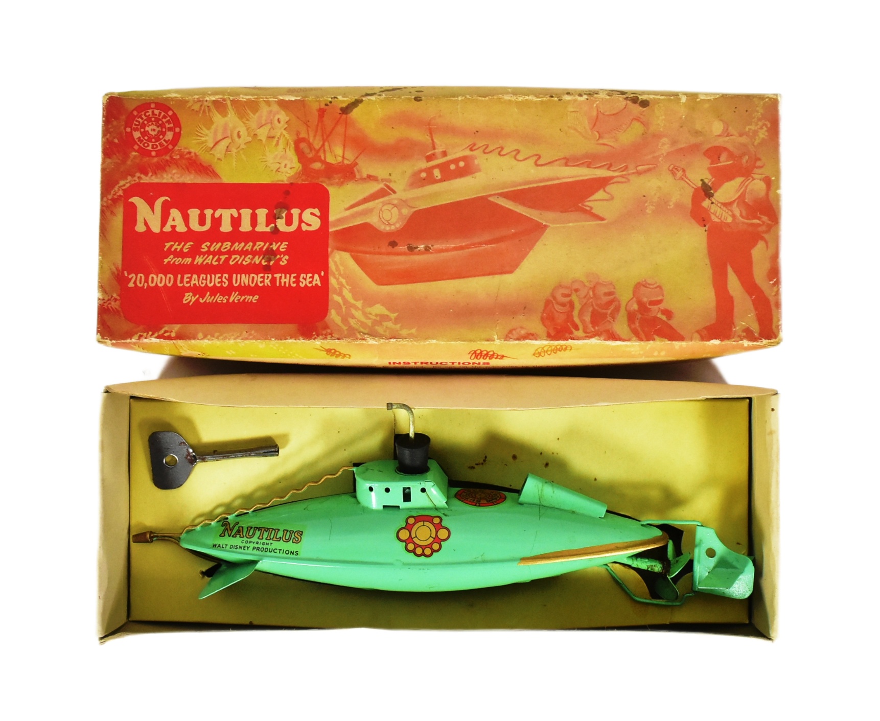 SUTCLIFFE NAUTILUS TINPLATE CLOCKWORK SUBMARINE