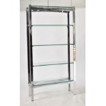 RICHARD YOUNG FOR MERROW ASSOCIATES - CHROME BOOKCASE