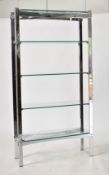 RICHARD YOUNG FOR MERROW ASSOCIATES - CHROME BOOKCASE