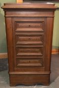 20TH CENTURY SOLID CAST IRON CHEST OF DRAWERS SHAPED SAFE