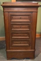 20TH CENTURY SOLID CAST IRON CHEST OF DRAWERS SHAPED SAFE