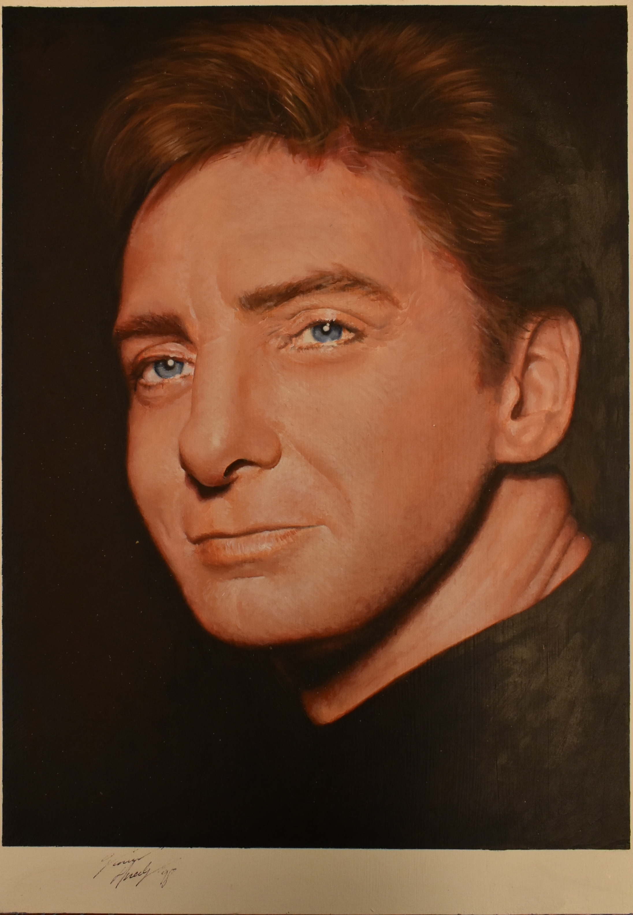 VINCENT HNEDY - PORTRAIT OF BARRY MANILOW - 1998 - Image 3 of 6