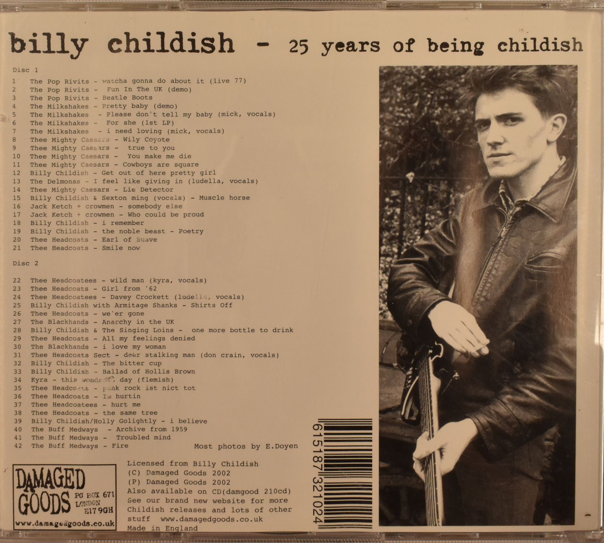 BILLY CHILDISH - 25 YEARS OF BEING CHILDISH - Bild 5 aus 5