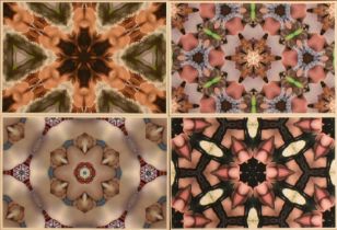 SIMON LOVELACE - A COLLECTION OF 8 KALEIDOSCOPE ARTWORKS