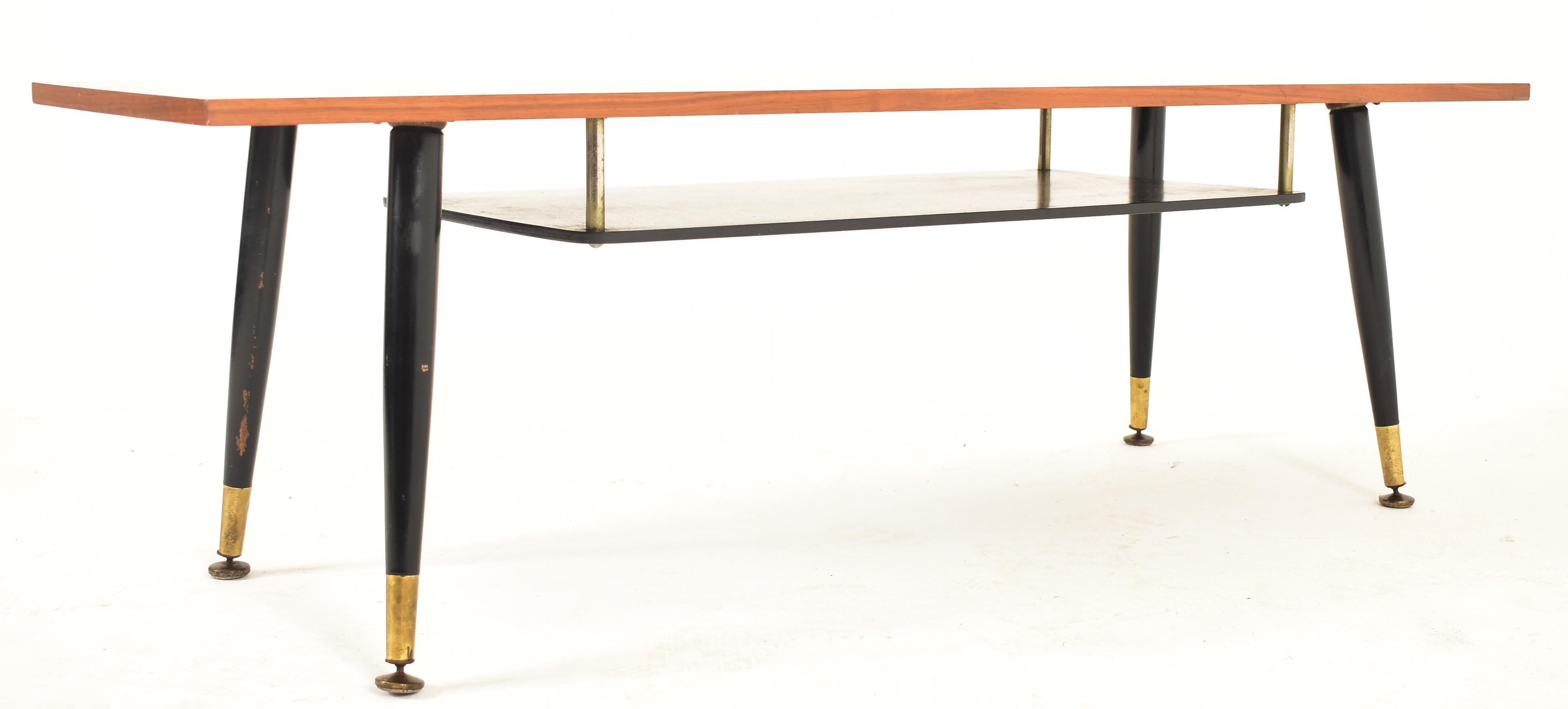 RETRO MID CENTURY 1970S TEAK & MARQUETRY INLAY COFFEE TABLE