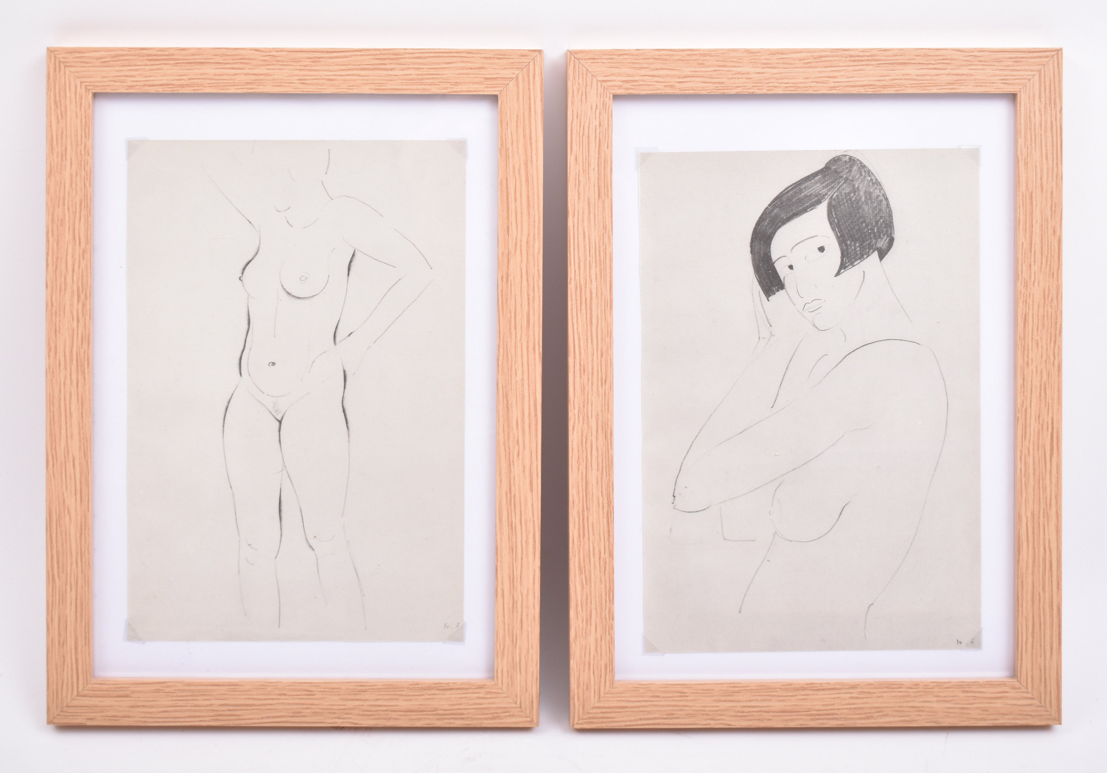 ERIC GILL (B.1882-1940) - PAIR OF FRAMED NUDE ENGRAVINGS