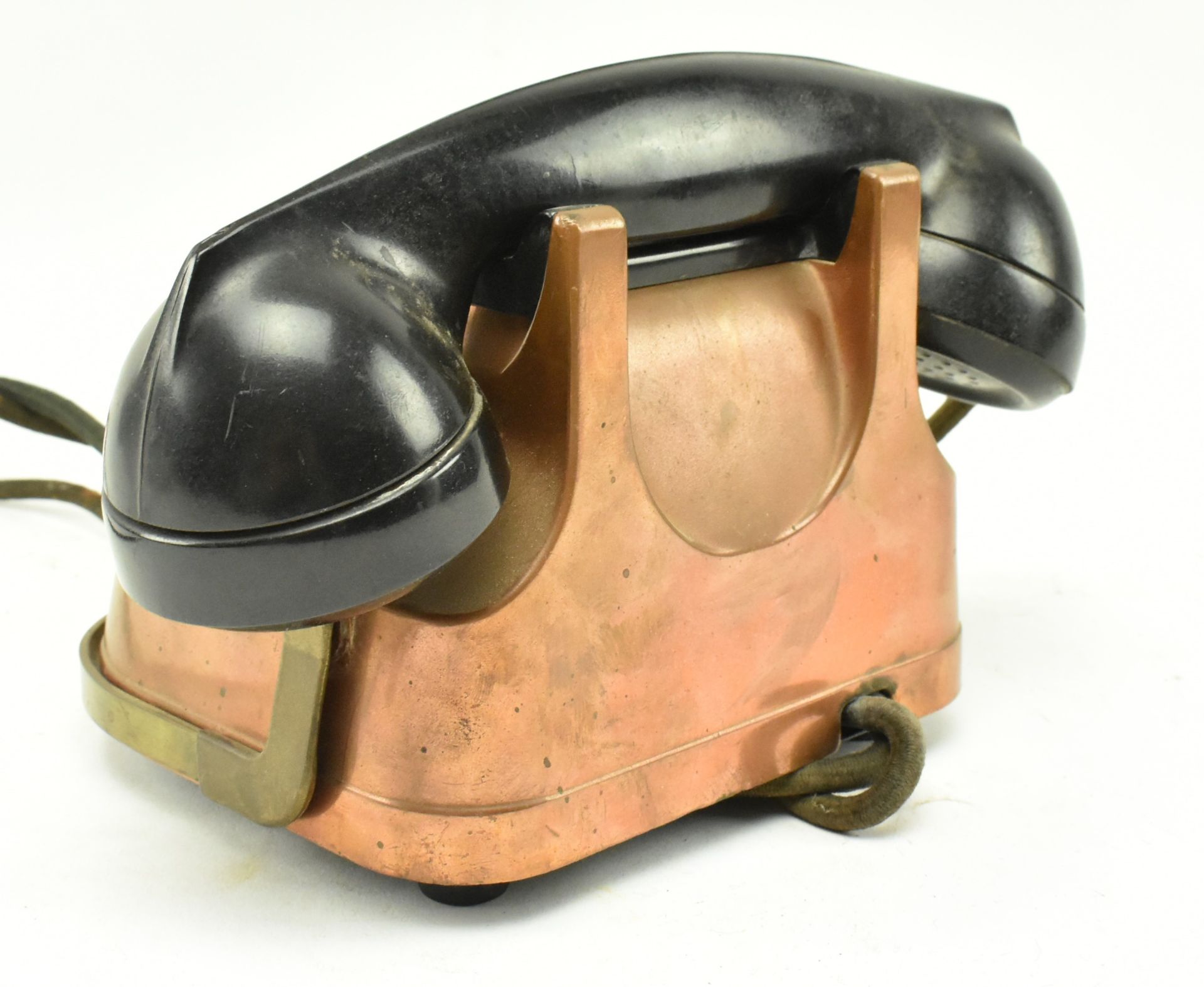 RTT PHONES - MID CENTURY COPPER & BAKELITE BELL KETTLE PHONE - Image 4 of 6