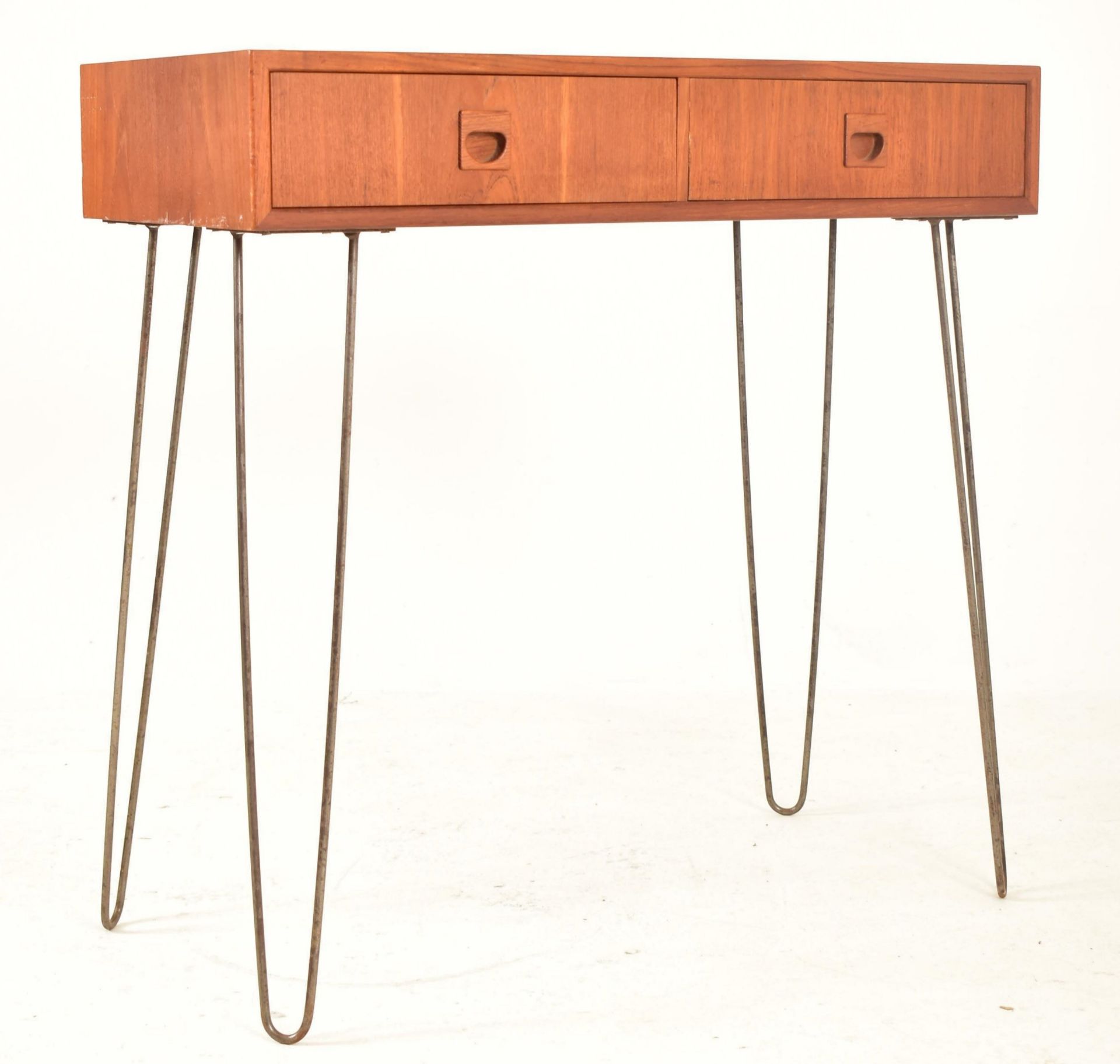 PETER SORENSEN - PS - DANISH TEAK TWO DRAWER SIDE TABLE