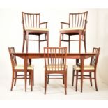 YOUNGERS - MID CENTURY TEAK DINING TABLE AND SIX CHAIRS