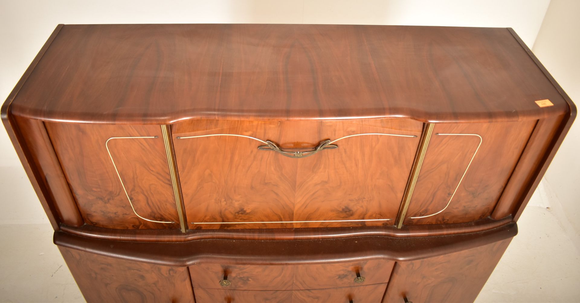 BEAUTILITY - MID CENTURY ART DECO REVIVAL WALNUT SIDEBOARD - Image 2 of 5
