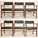 ALFRED COX - MATCHING SET OF SIX TEAK DINING CHAIRS