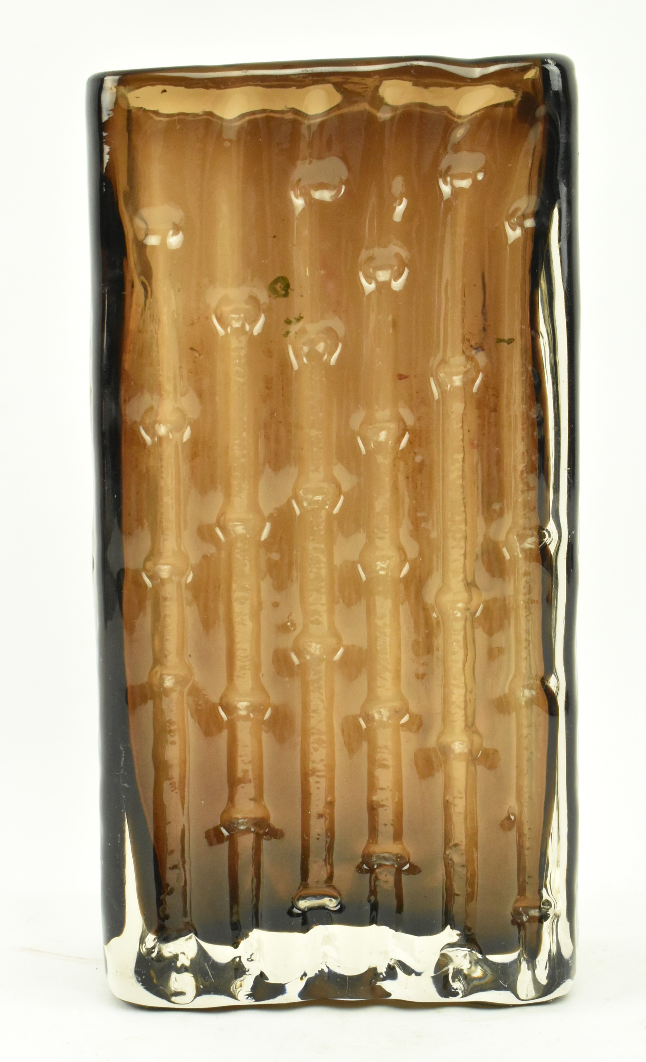 WHITEFRIARS - CINNAMON BAMBOO 1960S GLASS VASE - Image 2 of 7