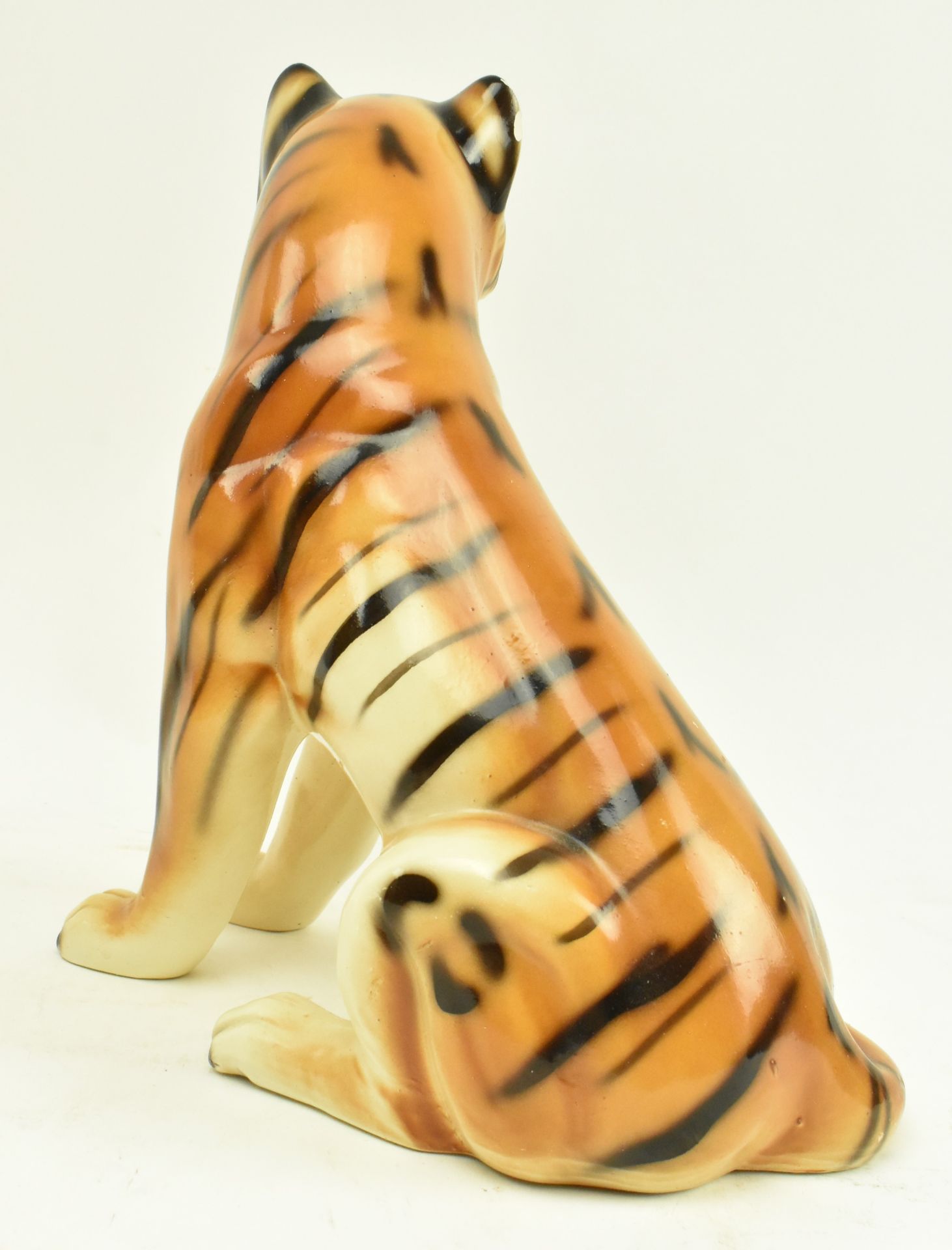 LARGE 1960S ITALIAN FLOOR STANDING CERAMIC TIGER - Bild 9 aus 10