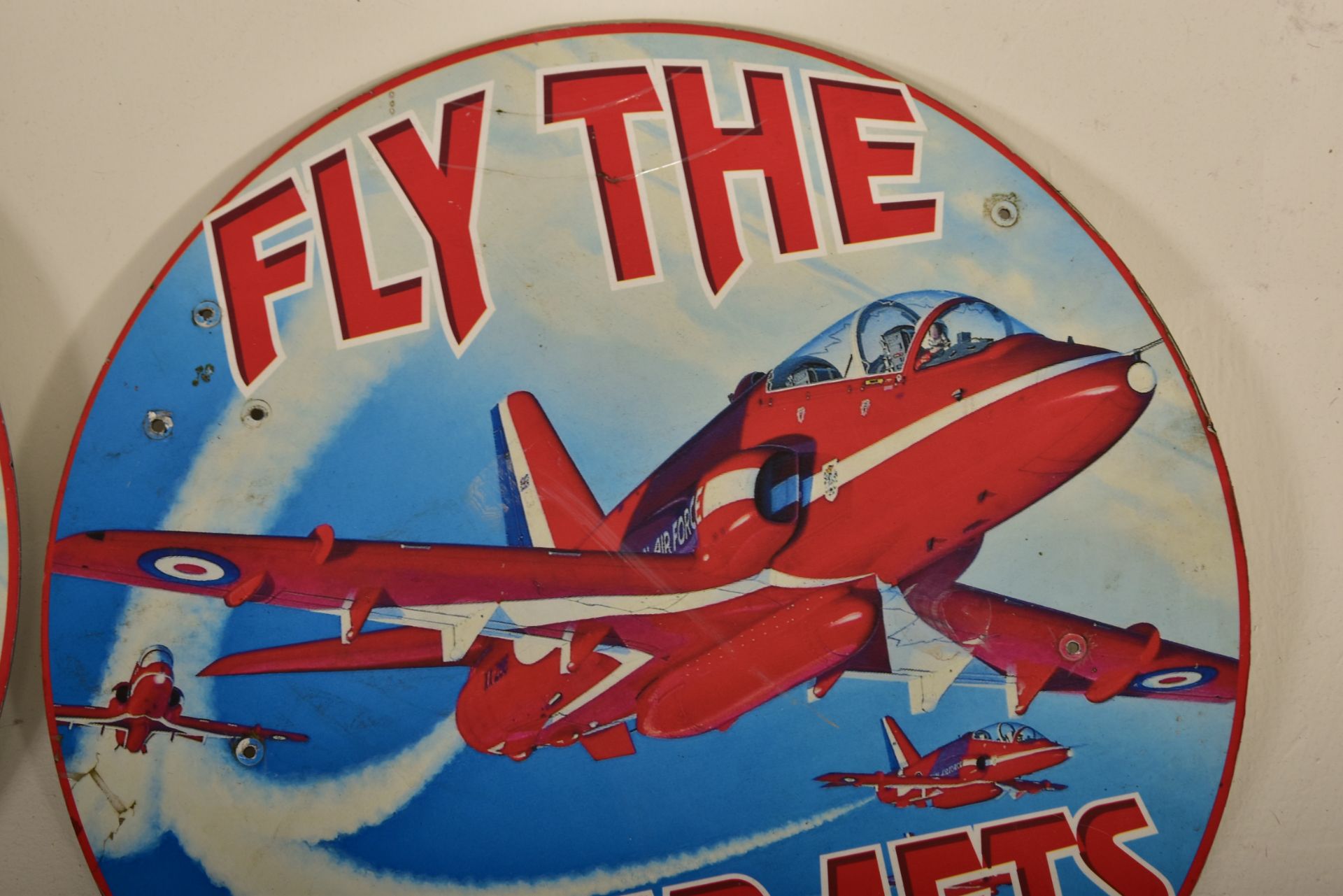 RED ARROWS - TWO CONTEMPORARY ACRYLIC FAIRGROUND SIGNS - Image 2 of 3