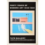 DAVID HOCKNEY - FORTY YEARS OF MODERN ART 1945-1985 - POSTER
