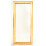 CONTEMPORARY GILT WOOD FULL LENGTH WALL MIRROR