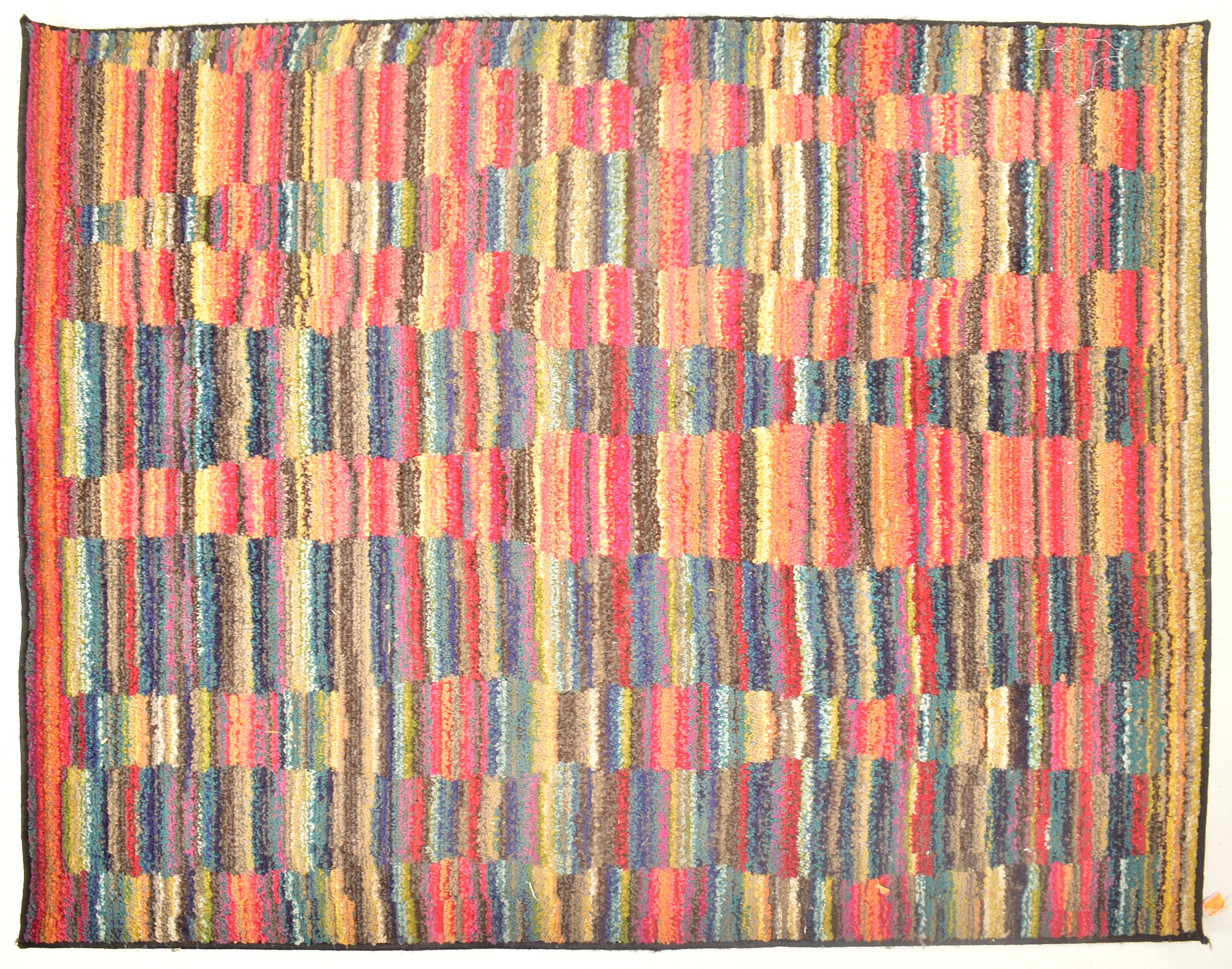 LATE 20TH CENTURY MULTI COLOURED WOOLLEN RUG