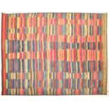 LATE 20TH CENTURY MULTI COLOURED WOOLLEN RUG