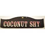 COCONUT SHY - 20TH CENTURY FAIRGROUND PAINTED SIGN